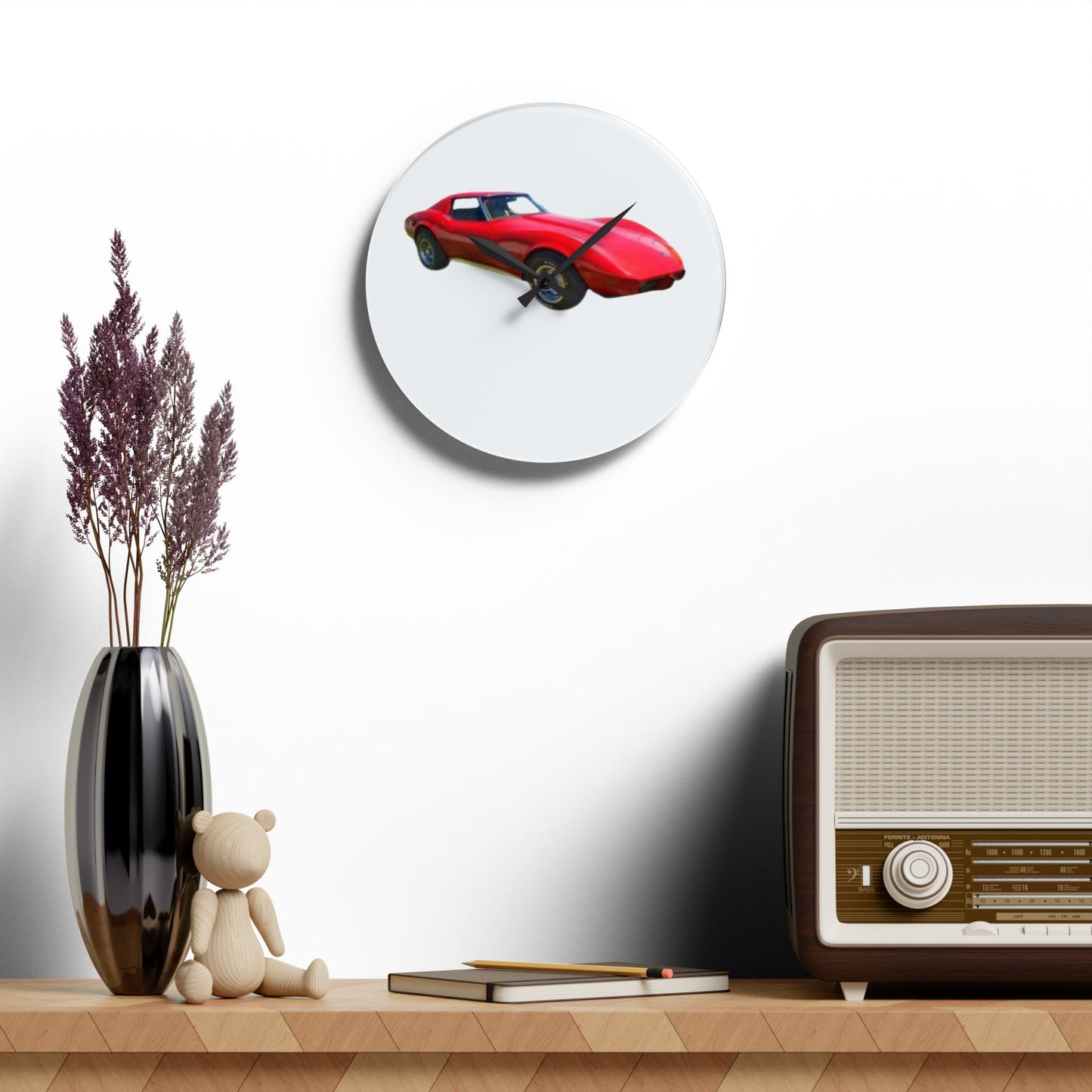 Your car on a wall clock