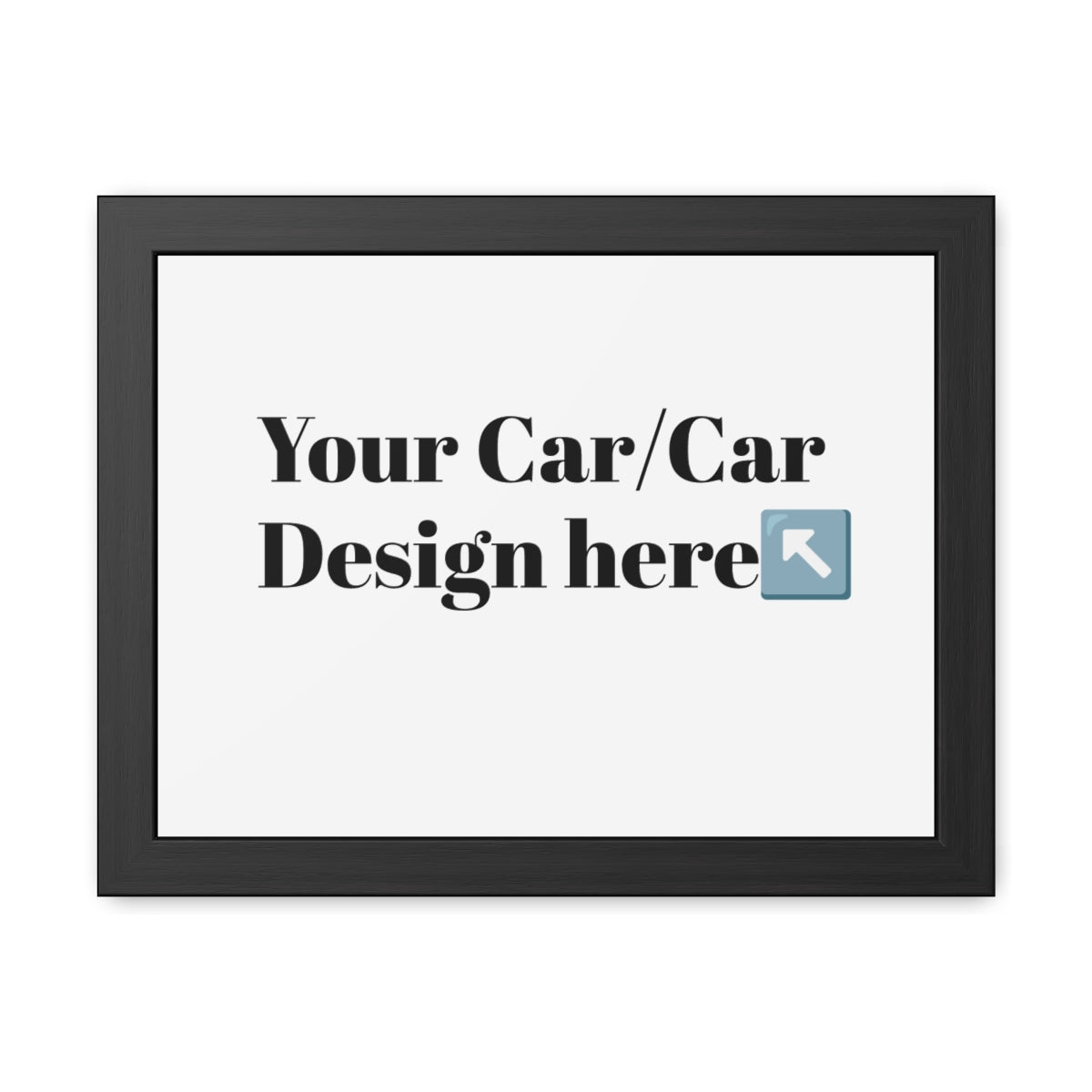 Your Car on a framed poster