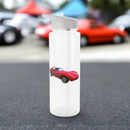 Your car on a water bottle